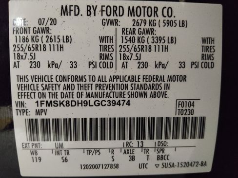 Used 2020 Ford Explorer XLT w/ Equipment Group 202A image 33