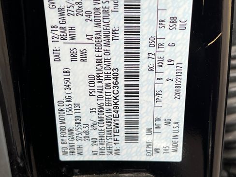 Used 2019 Ford F150 XLT w/ Equipment Group 302A Luxury image 28