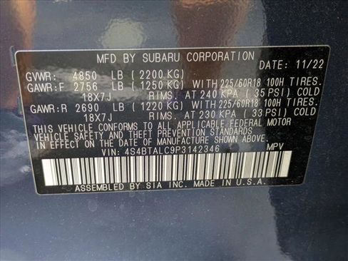 Certified 2023 Subaru Outback Onyx Edition image 15