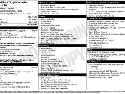 New 2026 Cadillac Lyriq V w/ Exterior Carbon Fiber Package