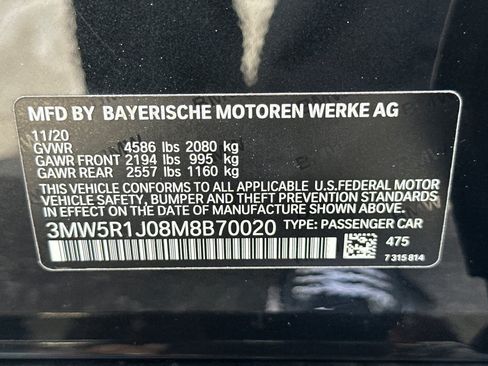Used 2021 BMW 330i Sedan w/ Convenience Package RWD image 27