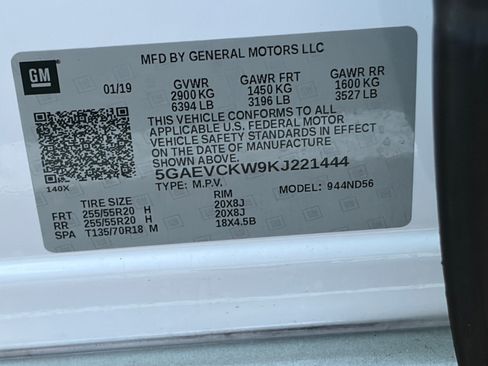 Used 2019 Buick Enclave Avenir w/ Trailering Package, 5000 lbs. AWD/4WD image 11
