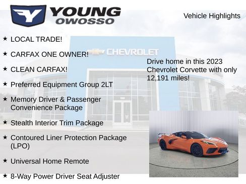 Used 2023 Chevrolet Corvette Stingray Preferred Conv w/ Stealth Interior Trim Package image 8