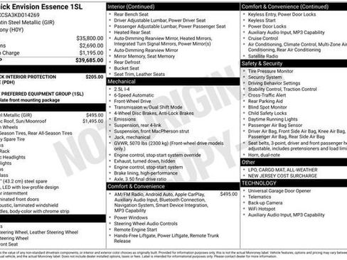 Used 2019 Buick Envision Essence image 9