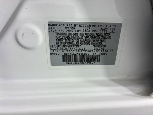 Used 2024 Nissan Versa S w/ S Plus Package image 37