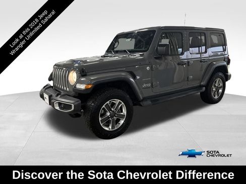 Used 2018 Jeep Wrangler Unlimited Sahara w/ Dual Top Group image 1