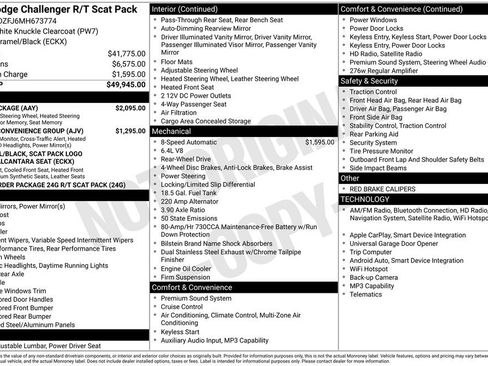 Used 2021 Dodge Challenger R/T Scat Pack w/ Plus Package RWD image 2