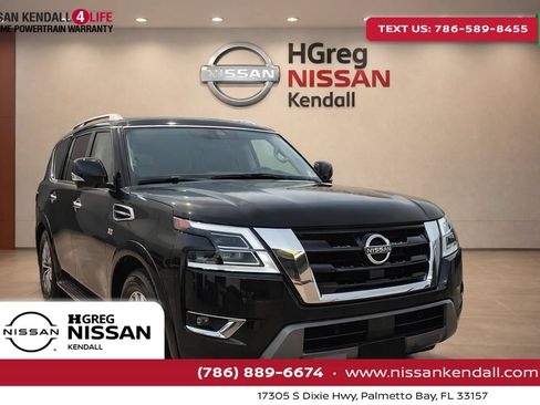 Used 2021 Nissan Armada SL w/ Captain's Chairs Package AWD/4WD image 1