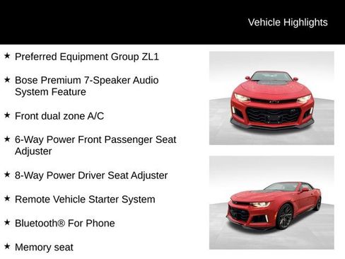 Used 2023 Chevrolet Camaro ZL1 RWD image 13