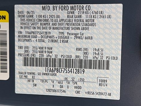 New 2025 Ford Mustang GT Premium image 14