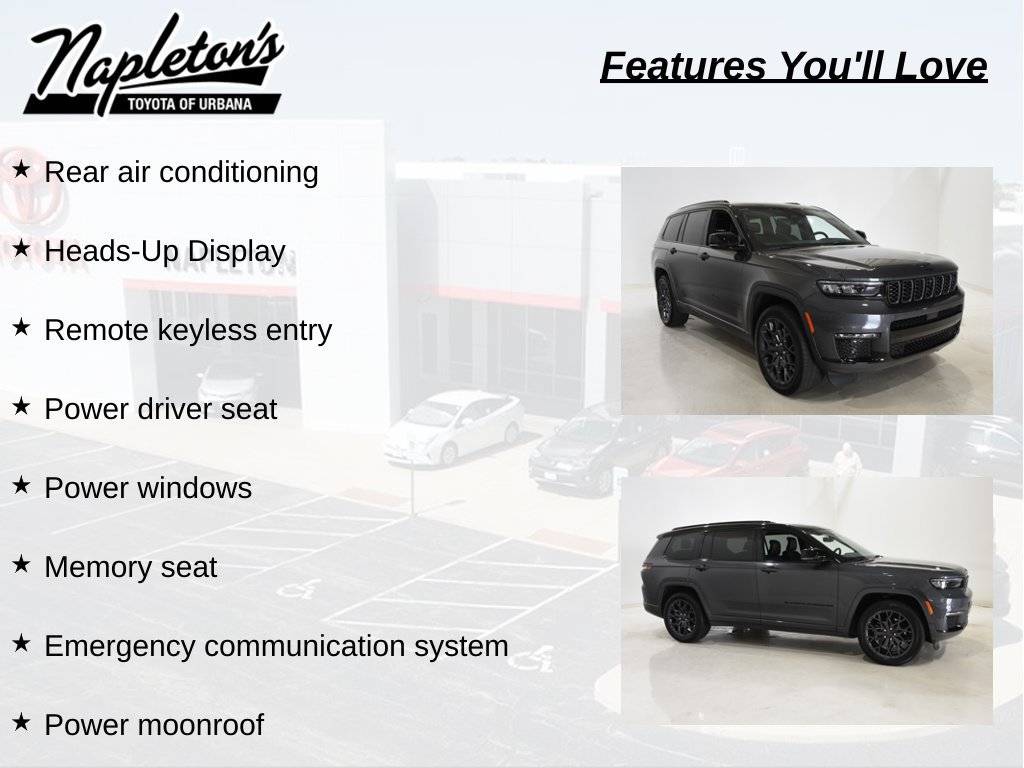 Used 2023 Jeep Grand Cherokee L Summit w/ Advanced Protech Group IV AWD/4WD image 14