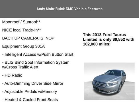 Used 2013 Ford Taurus Limited FWD image 4