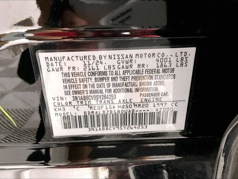 Certified 2025 Nissan Sentra SV w/ SV Premium Package FWD image 40