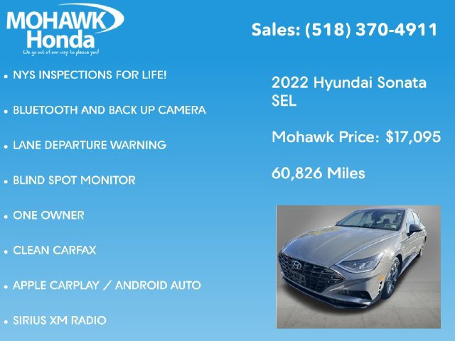 Used 2022 Hyundai Sonata SEL w/ Preferred Accessory Package FWD image 7