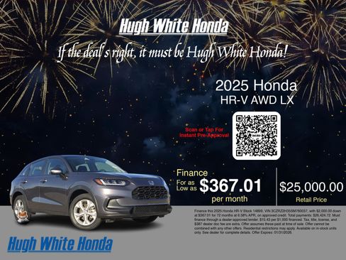 Used 2025 Honda HR-V LX image 3