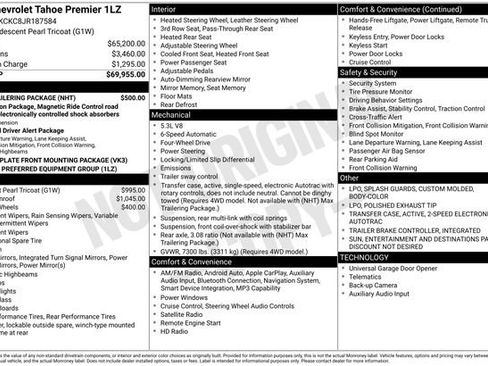 Used 2018 Chevrolet Tahoe Premier w/ Max Trailering Package AWD/4WD image 6
