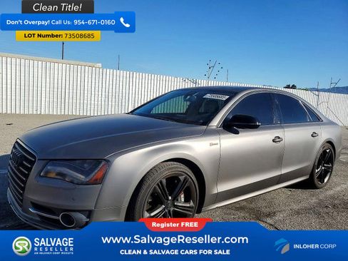 Used 2013 Audi S8 Sedan 4 Door image 1