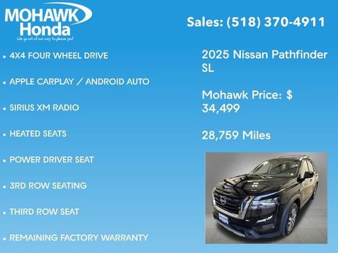 Used 2025 Nissan Pathfinder SL AWD/4WD image 14