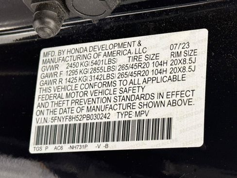 Certified 2023 Honda Passport EX-L image 31