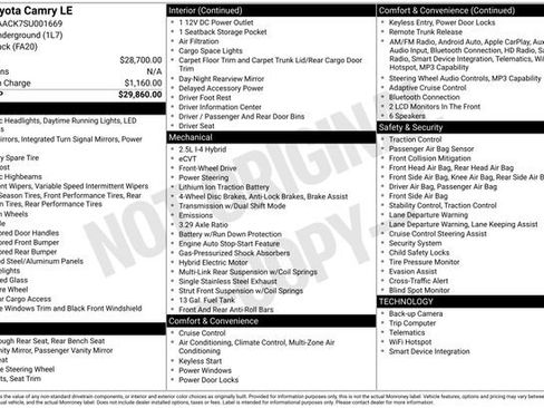 Used 2025 Toyota Camry LE image 10