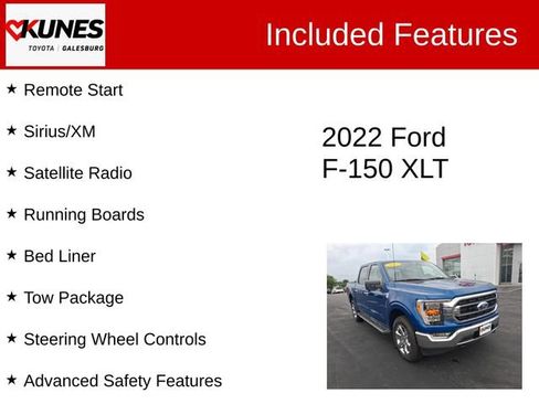 Used 2022 Ford F150 XLT w/ Equipment Group 302A High AWD/4WD image 3