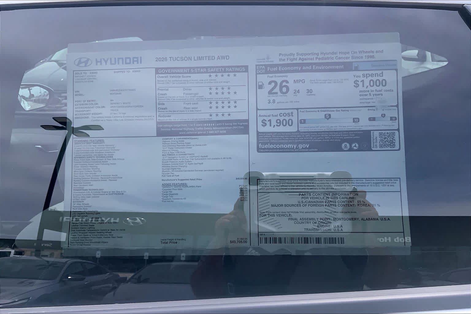 New 2026 Hyundai Tucson Limited AWD/4WD image 18