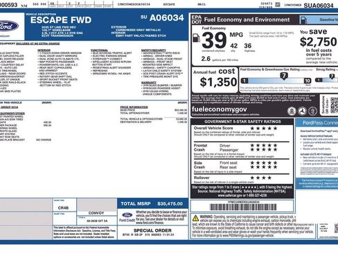 Used 2025 Ford Escape ST-Line w/ Equipment Group 301A image 2