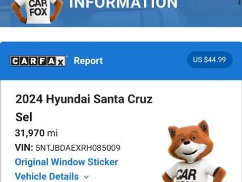 Used 2024 Hyundai Santa Cruz SEL AWD/4WD image 6