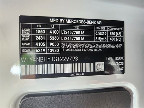 New 2025 Mercedes-Benz Sprinter 2500 image 23