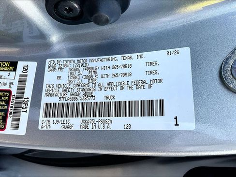 New 2026 Toyota Tundra SR5 AWD/4WD image 18