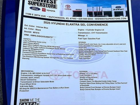 Used 2025 Hyundai Elantra SEL image 29