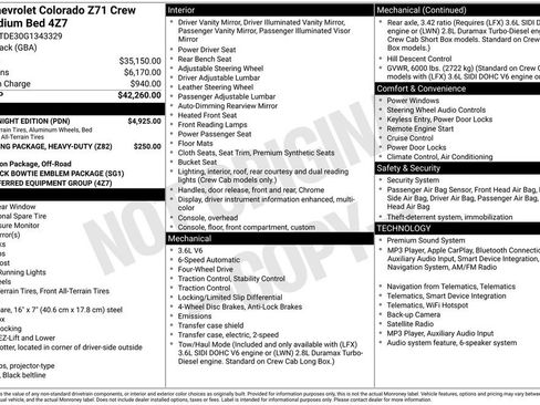 Used 2016 Chevrolet Colorado Z71 w/ Z71 Midnight Edition AWD/4WD image 32