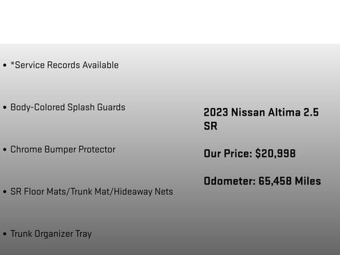 Used 2023 Nissan Altima 2.5 SR FWD image 12
