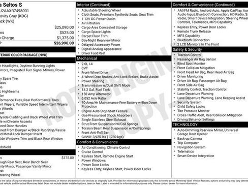 Used 2024 Kia Seltos S FWD image 25