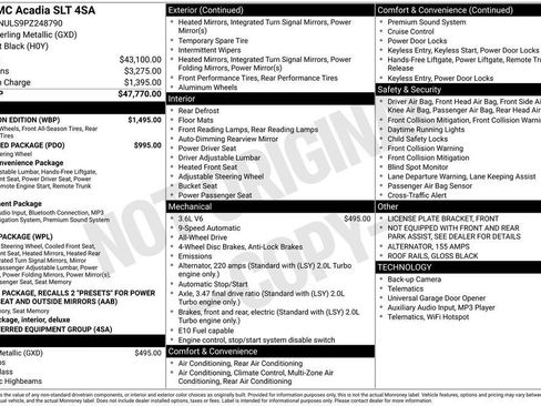 Used 2023 GMC Acadia SLT w/ Elevation Edition AWD/4WD image 29