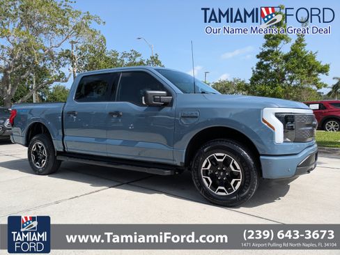Certified 2023 Ford F150 Lightning XLT w/ Tow Technology Package AWD/4WD image 1
