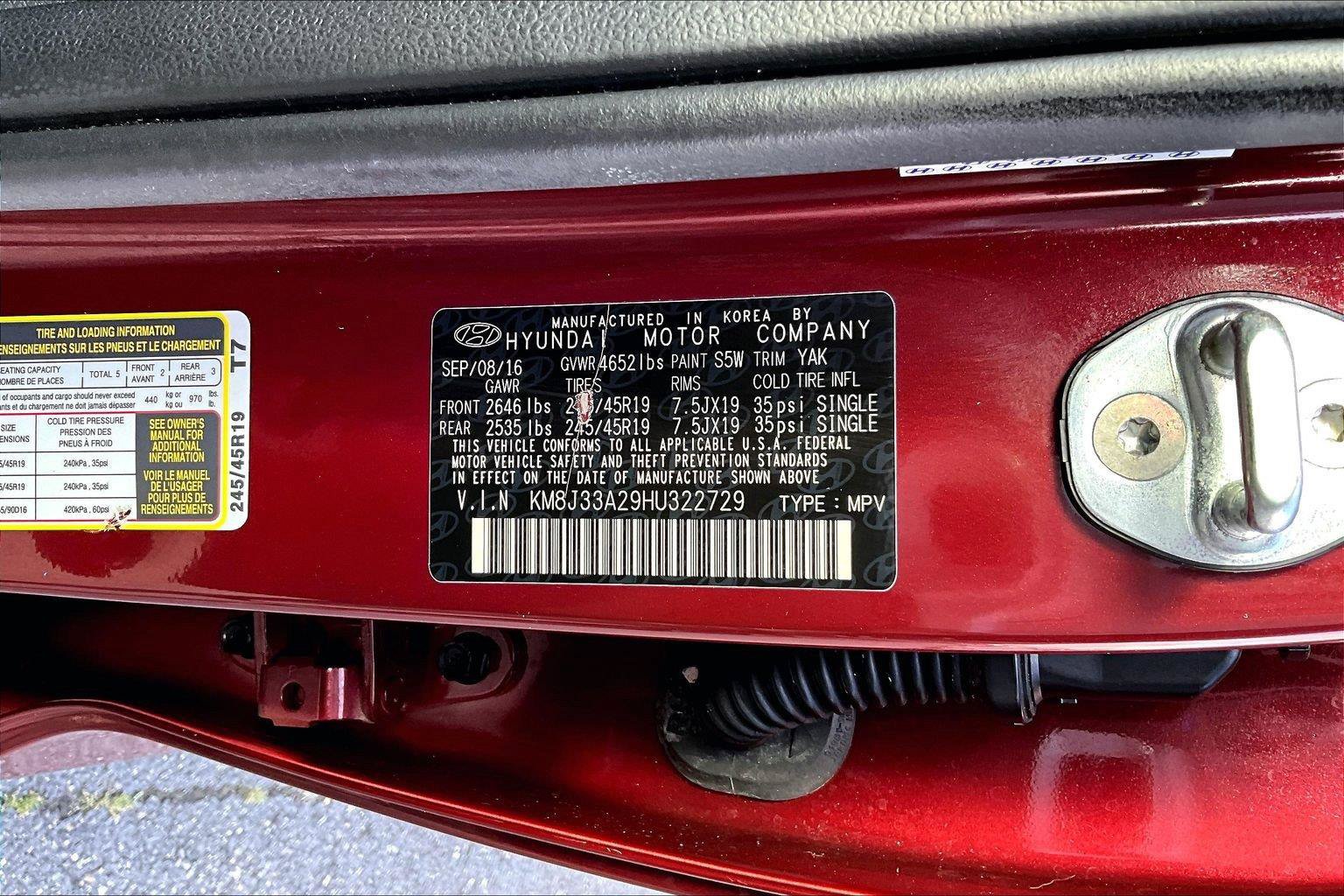 Used 2017 Hyundai Tucson Limited w/ Limited Ultimate Package 03 FWD image 20
