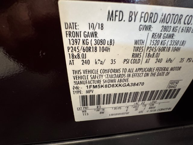 Used 2019 Ford Explorer XLT AWD/4WD image 27