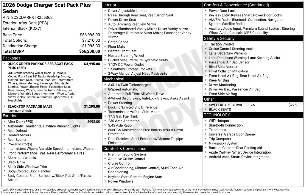 New 2026 Dodge Charger Scat Pack AWD/4WD image 7