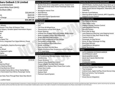 Used 2019 Subaru Outback 2.5i Limited image 12