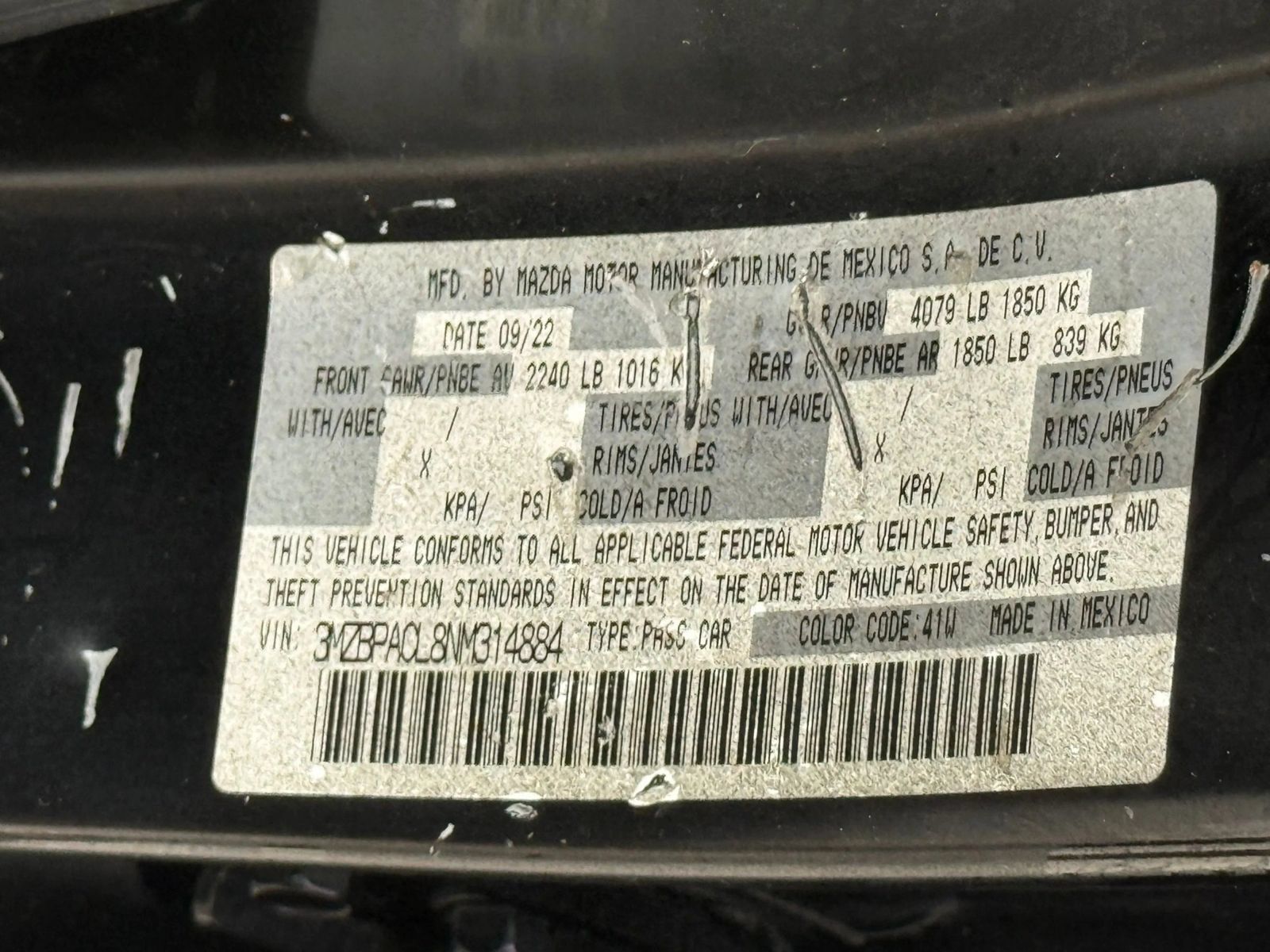 Used 2022 MAZDA MAZDA3 s FWD image 41