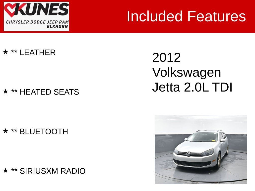Used 2012 Volkswagen Jetta TDI FWD image 3