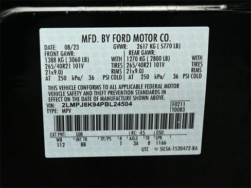 Certified 2023 Lincoln Nautilus Reserve w/ Equipment Group 202A image 37