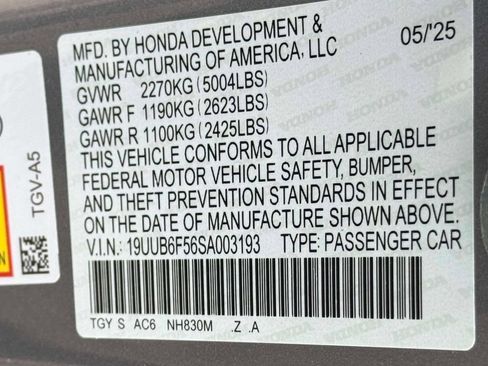 Certified 2025 Acura TLX SH-AWD w/ A-SPEC Pkg image 31