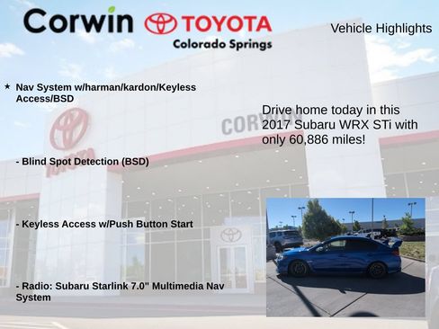 Used 2017 Subaru WRX STI AWD/4WD image 6