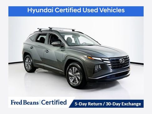 Certified 2022 Hyundai Tucson Blue AWD/4WD image 1