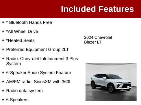 Used 2024 Chevrolet Blazer LT AWD/4WD image 3