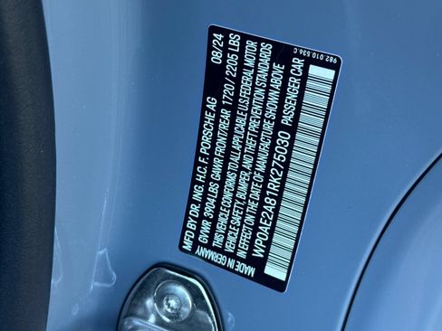 Certified 2024 Porsche 718 Cayman GT4 RS RWD image 26