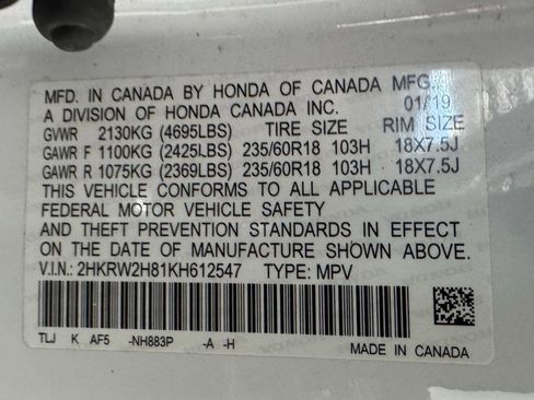Used 2019 Honda CR-V EX-L image 24