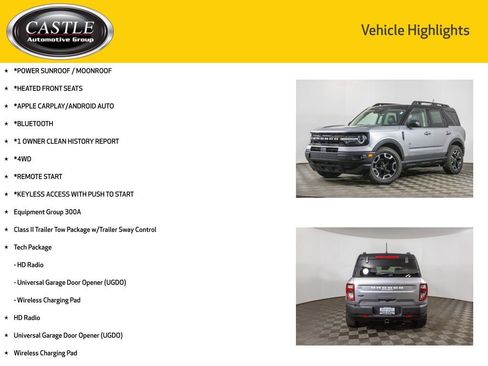 Used 2022 Ford Bronco Sport Outer Banks w/ Tech Package image 3